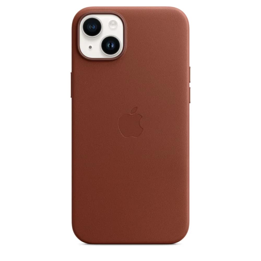 Кожаный чехол Apple для iPhone 14 Plus Umber, Brown — фото 5
