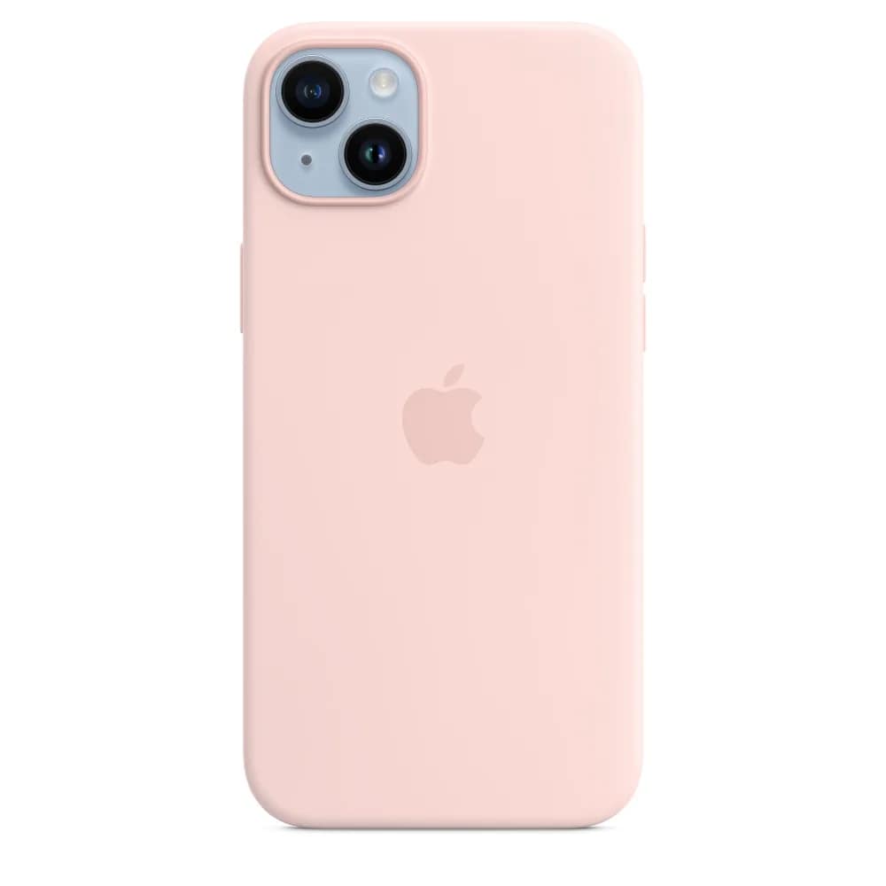 Силиконовый чехол Apple для iPhone 14 Plus Chalk, Pink — фото 6