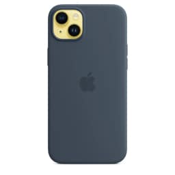 Силиконовый чехол Apple для iPhone 14 Plus Storm Blue, Midnight Blue — фото 2