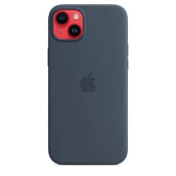 Силиконовый чехол Apple для iPhone 14 Plus Storm Blue, Midnight Blue — фото 3