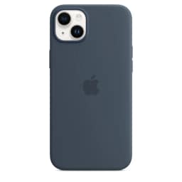 Силиконовый чехол Apple для iPhone 14 Plus Storm Blue, Midnight Blue — фото 4