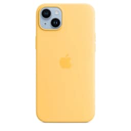 Силиконовый чехол Apple для iPhone 14 Plus Sunglow, Yellow — фото 2