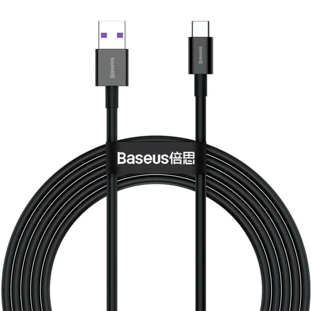 Кабель Baseus USB-A USB-C 66w 1m CATYS-01 Black, Черный