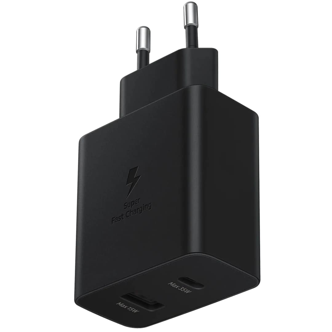 Сетевое зарядное устройство Samsung 35W USB-A USB-C EP-TA220, Black — фото 2
