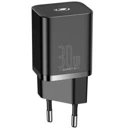 Сетевое зарядное устройство Baseus 30W USB-C CСSUP-J01, Black — фото 1