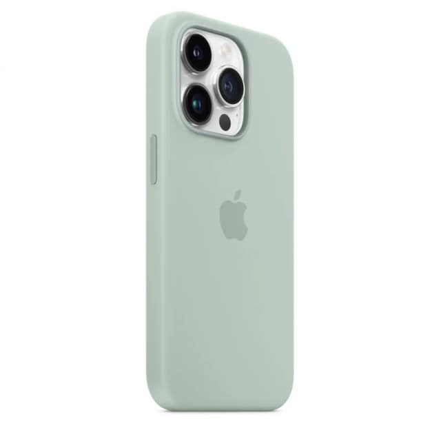 Силиконовый чехол MItrifON для iPhone 14 Pro Max Protect Matte Case Succulent, Mint