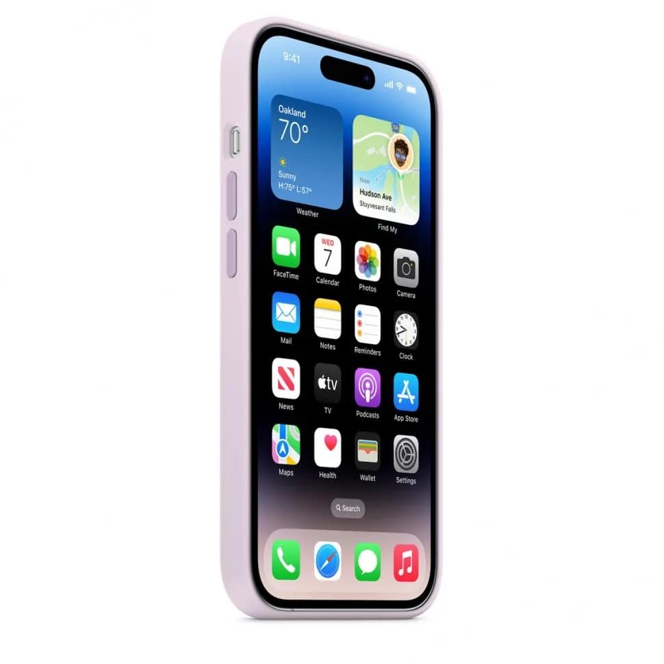 Силиконовый чехол MItrifON для iPhone 14 Pro Max Protect Matte Case Lilac, Purple — фото 3