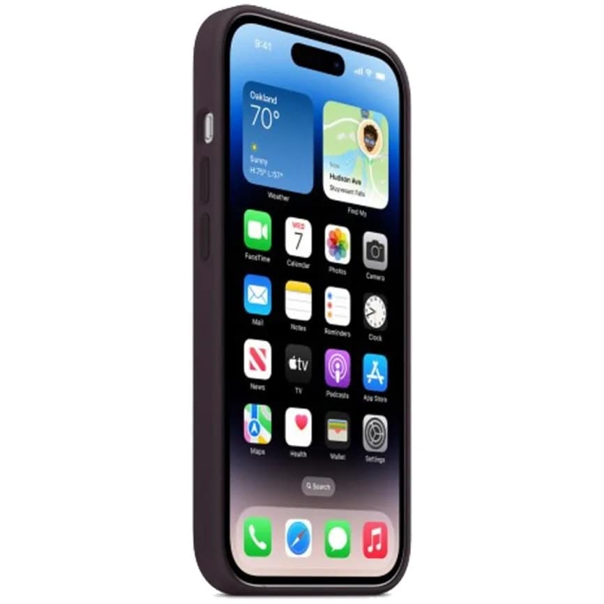 Силиконовый чехол MItrifON для iPhone 14 Pro Protect Matte Case Elderberry, Violet — фото 2
