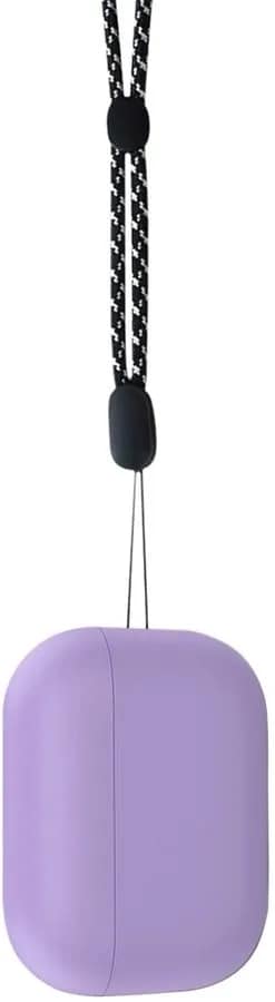Силиконовый чехол Deppa для AirPods PRO2 с ремешком, Purple — фото 2