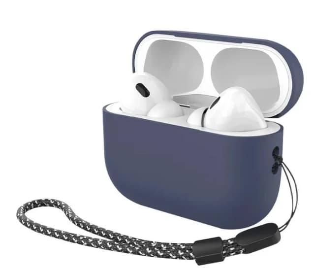 Силиконовый чехол Deppa для AirPods PRO2 с ремешком, Blue