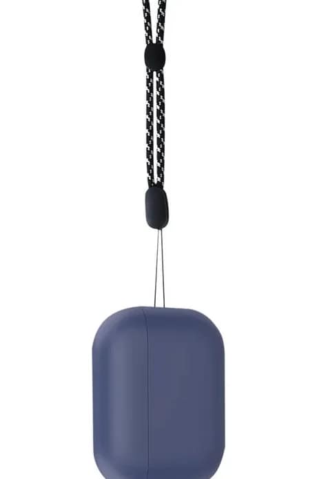 Силиконовый чехол Deppa для AirPods PRO2 с ремешком, Blue — фото 2