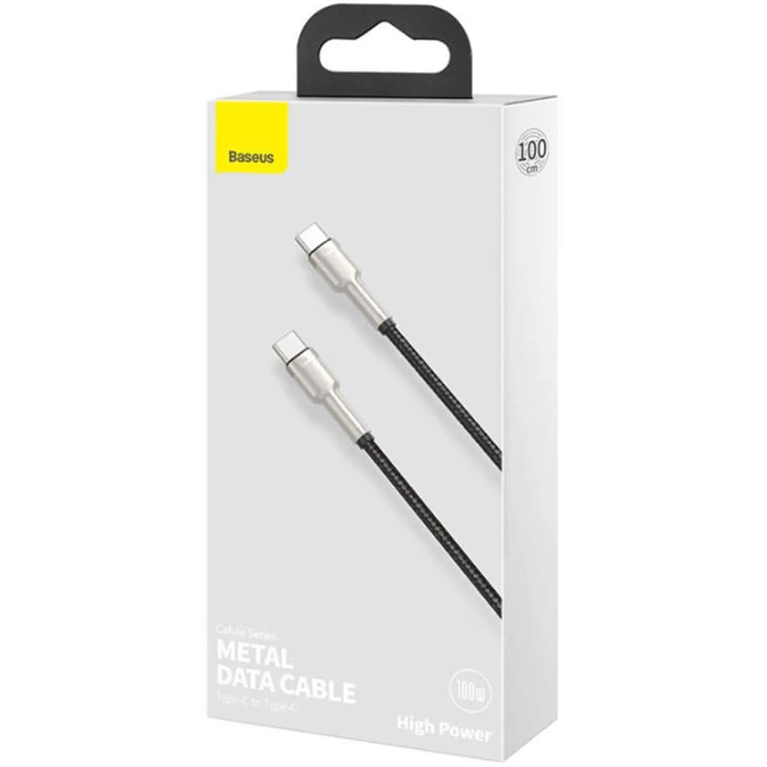 Кабель Baseus USB-C USB-C 100W 1m CATJK-C01 Black, Черный — фото 4
