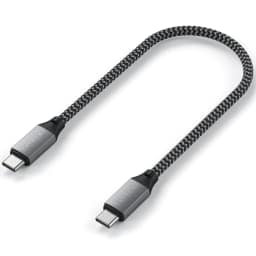 Кабель Satechi USB-C USB-C 0 25m ST-TCC10M Space Grey, Серый — фото 1