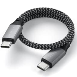 Кабель Satechi USB-C USB-C 0 25m ST-TCC10M Space Grey, Серый — фото 2