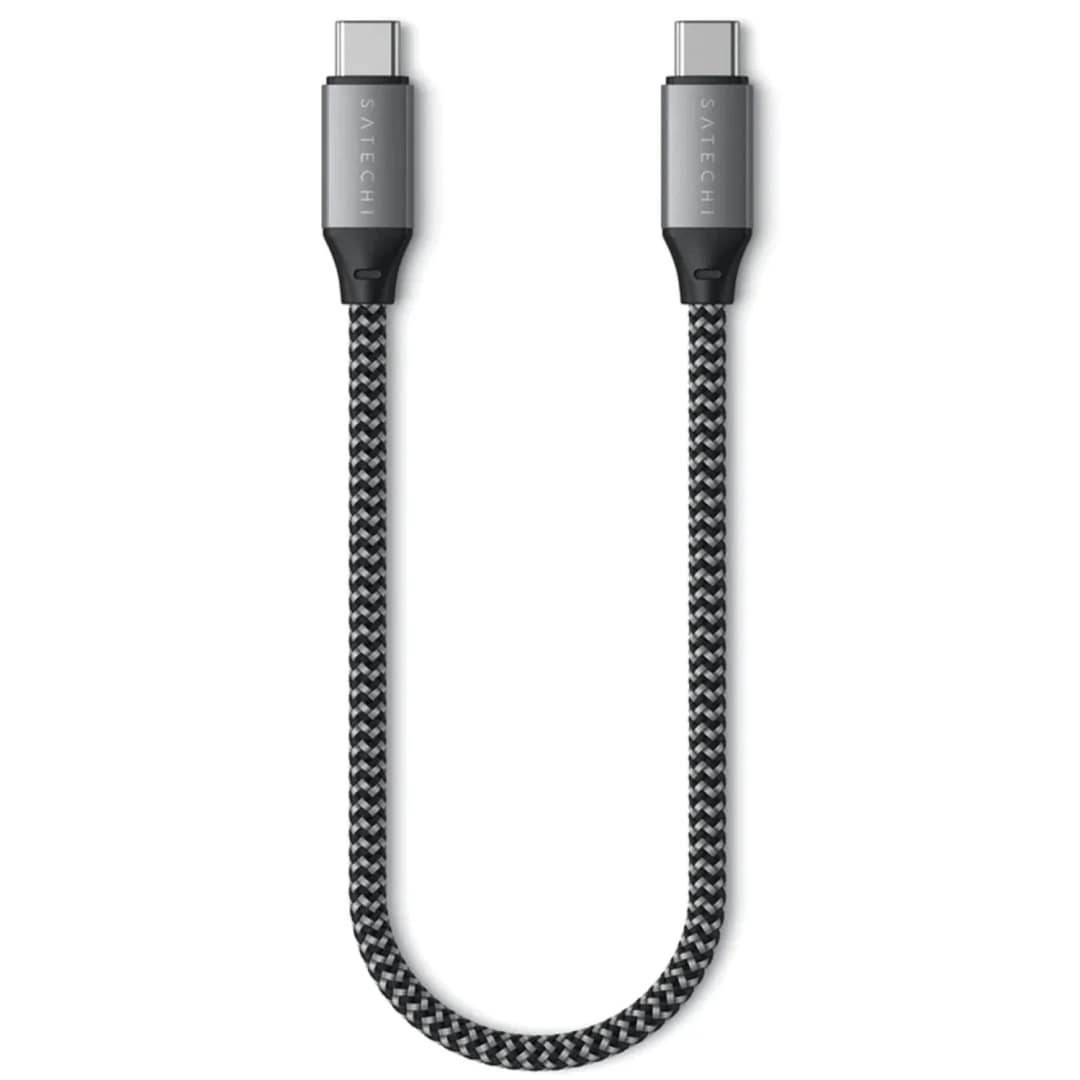 Кабель Satechi USB-C USB-C 0 25m ST-TCC10M Space Grey, Серый — фото 3