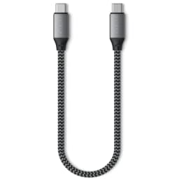 Кабель Satechi USB-C USB-C 0 25m ST-TCC10M Space Grey, Серый — фото 3