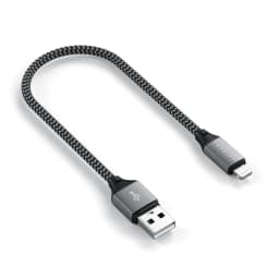 Кабель Satechi USB-A Lightning 0 25m ST-TAL10M Space Grey, Серый — фото 1