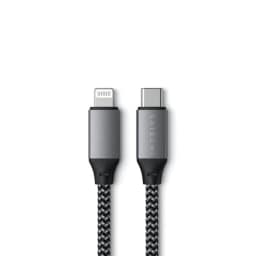 Кабель Satechi USB-C Lightning 0 25m ST-TCL10M Space Grey, Серый — фото 3