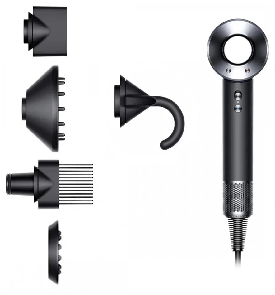 Фен Dyson Supersonic HD07 Black Nickel, Черный — фото 2