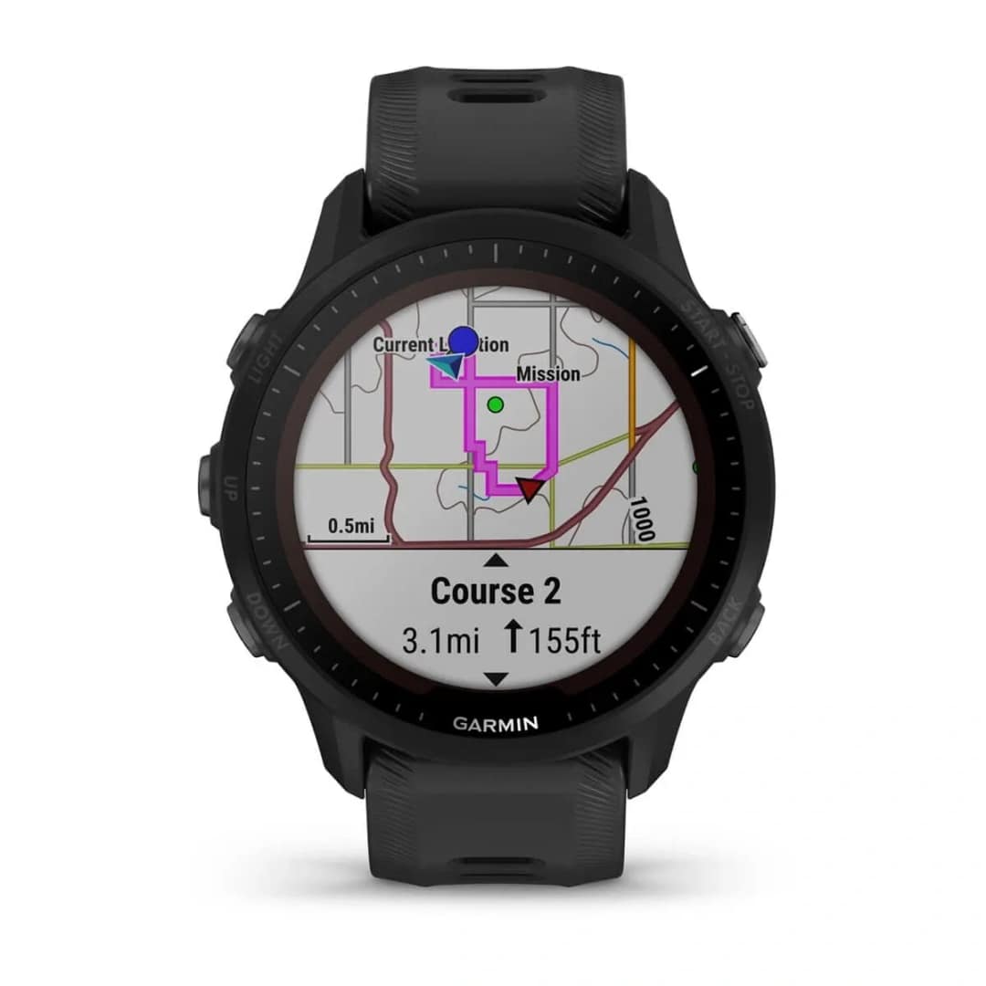 Умные часы Garmin Forerunner 955 Solar, Black — фото 5