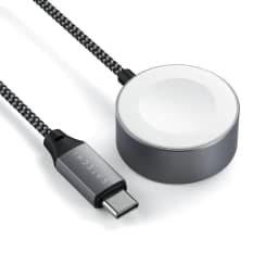 Беспроводное зарядное устройство Satechi USB-C Apple Watch ST-TCAW7CM, Gray — фото 3