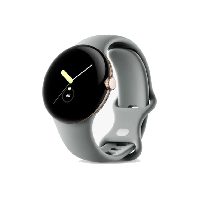 Смарт-часы Google Pixel Watch Champagne Gold case Hazel Active band, Olive