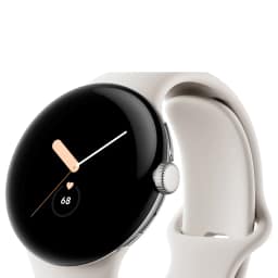 Смарт-часы Google Pixel Watch Polished Silver case Chalk Active band, White — фото 4
