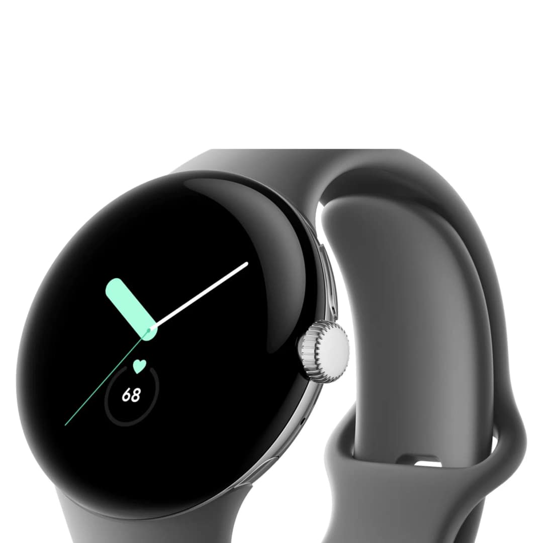 Смарт-часы Google Pixel Watch Polished Silver case Charcoal Active band, Grey — фото 5