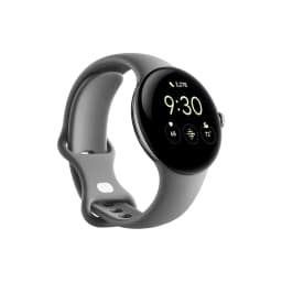 Смарт-часы Google Pixel Watch LTE Polished case Charcoal Active band, Silver — фото 1