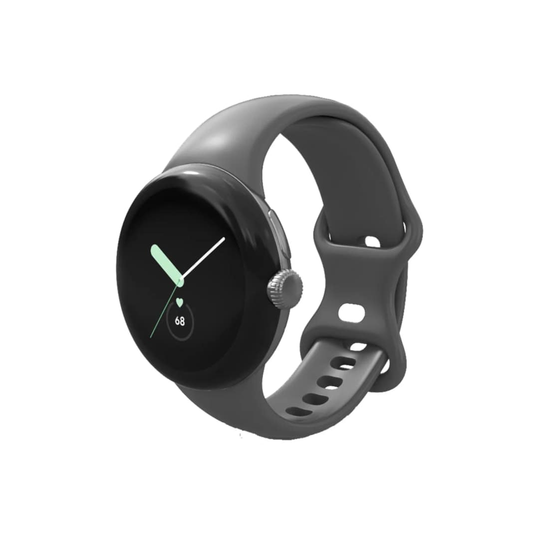 Смарт-часы Google Pixel Watch LTE Polished case Charcoal Active band, Silver — фото 3