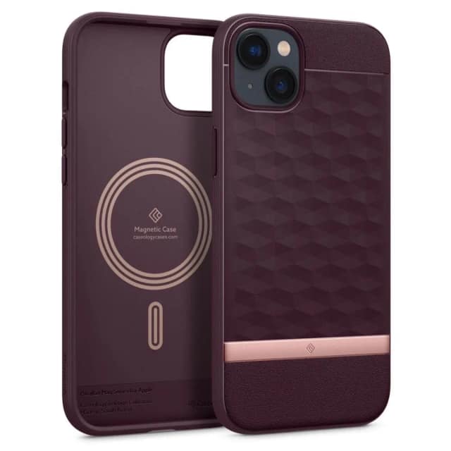Чехол Spigen Caseology Parallax Mag для iPhone 14, Burgundy
