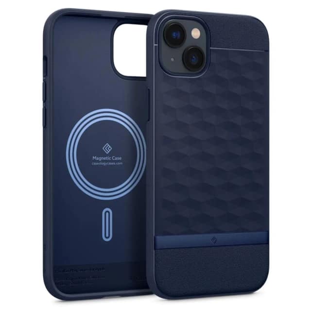Чехол Spigen Caseology Parallax Mag для iPhone 14, Midnight Blue