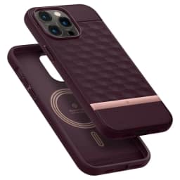 Чехол Spigen Caseology Parallax Mag Magsafe для iPhone 14 Pro Max, Burgundy — фото 1