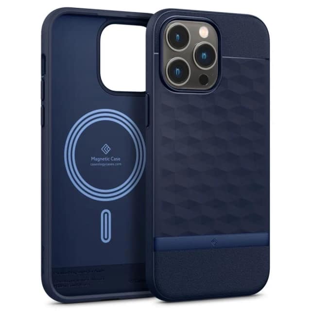 Чехол Spigen Caseology Parallax Mag для iPhone 14 Pro, Midnight Blue