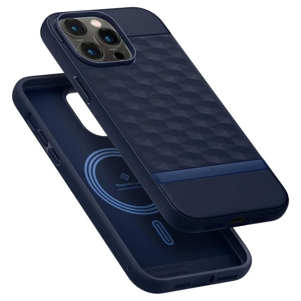 Чехол Spigen Caseology Parallax Mag для iPhone 14 Pro, Midnight Blue — фото 7