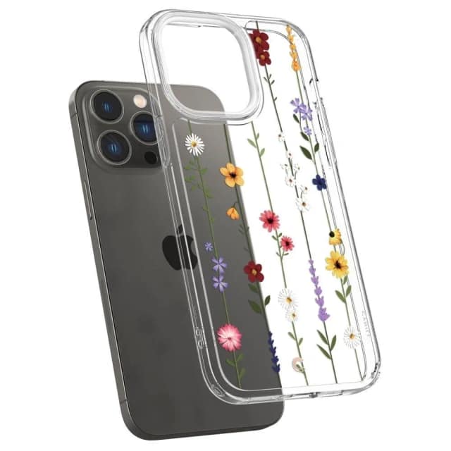 Чехол Spigen Cyrill Cecile для iPhone 14 Pro Flower Garden, Прозрачный