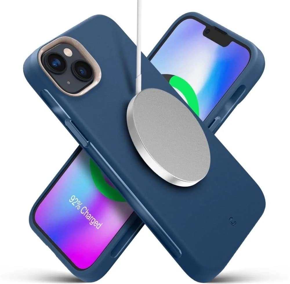 Чехол Spigen Cyrill UltraColor MagSafe для iPhone 14 Plus Coast, Midnight Blue — фото 4