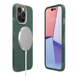 Чехол Spigen Cyrill UltraColor MagSafe для iPhone 14 Pro Max Kale, Midnight Green — фото 5