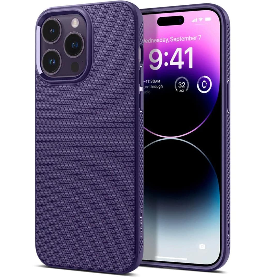 Чехол Spigen Liquid Air для iPhone 14 Pro Max, Violet — фото 2