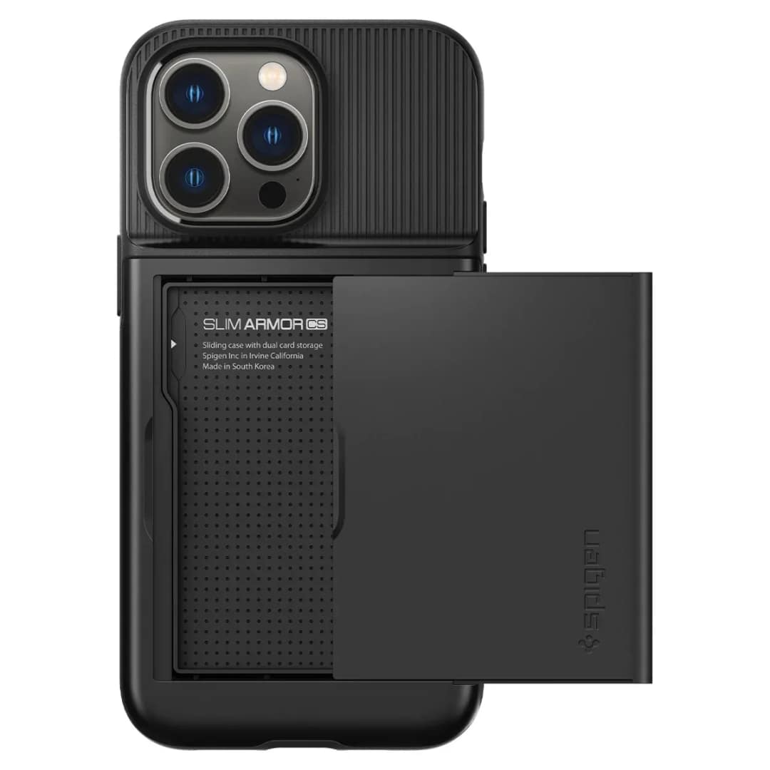 Чехол Spigen Slim Armor CS для iPhone 14 Pro, Black — фото 9