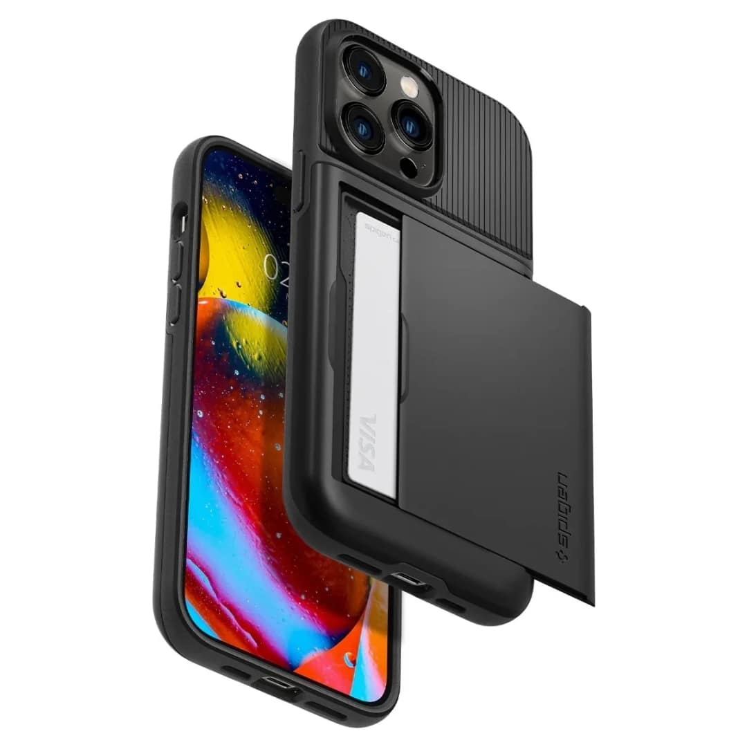 Чехол Spigen Slim Armor CS для iPhone 14 Pro Max, Black — фото 4