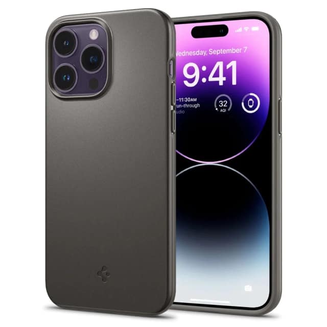 Чехол Spigen Thin Fit для iPhone 14 Pro Gunmetal, Gray