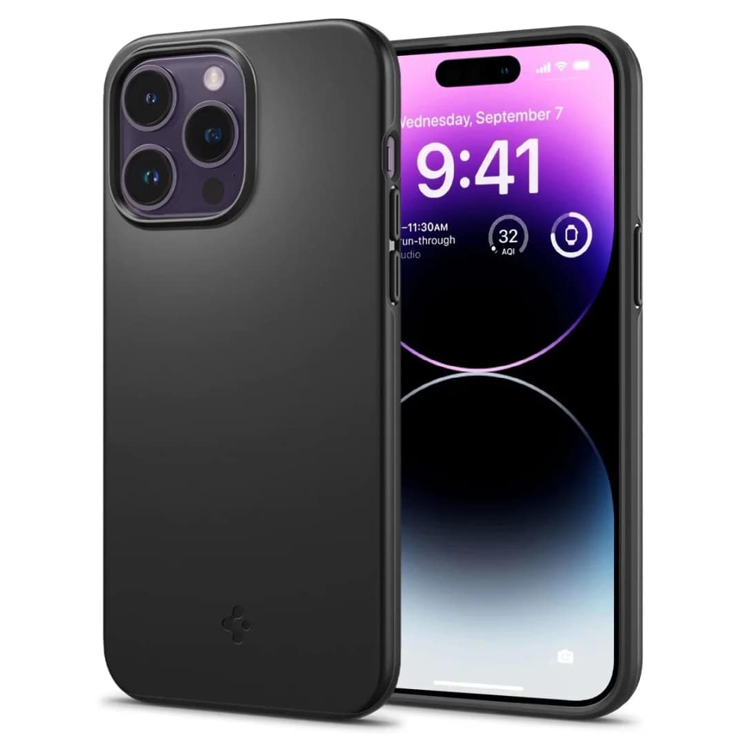 Чехол Spigen Thin Fit для iPhone 14 Pro Max, Black — фото 2