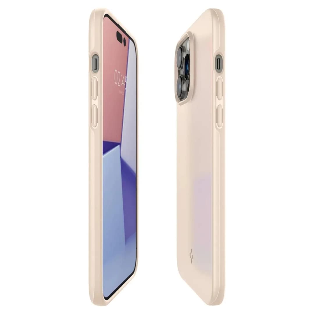 Чехол Spigen Thin Fit для iPhone 14 Pro Max Sand, Beige — фото 8