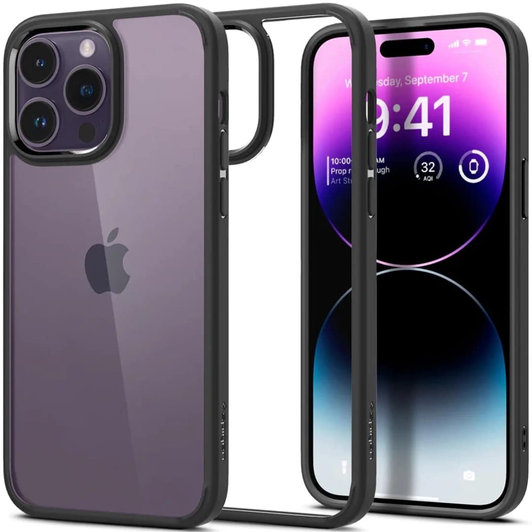 Чехол Spigen Ultra Hybrid для iPhone 14 Pro, Black — фото 7
