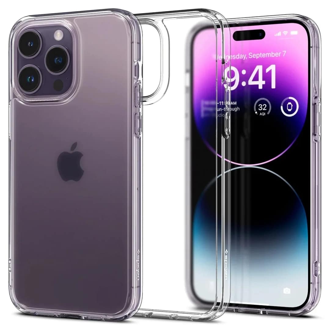 Чехол Spigen Ultra Hybrid для iPhone 14 Pro Max Frost Clear, Прозрачный — фото 6