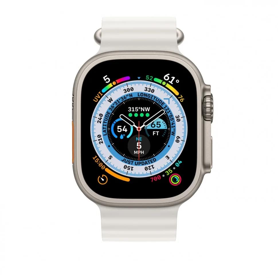 Ремешок Apple Watch Ultra 49mm Ocean Band, White — фото 3