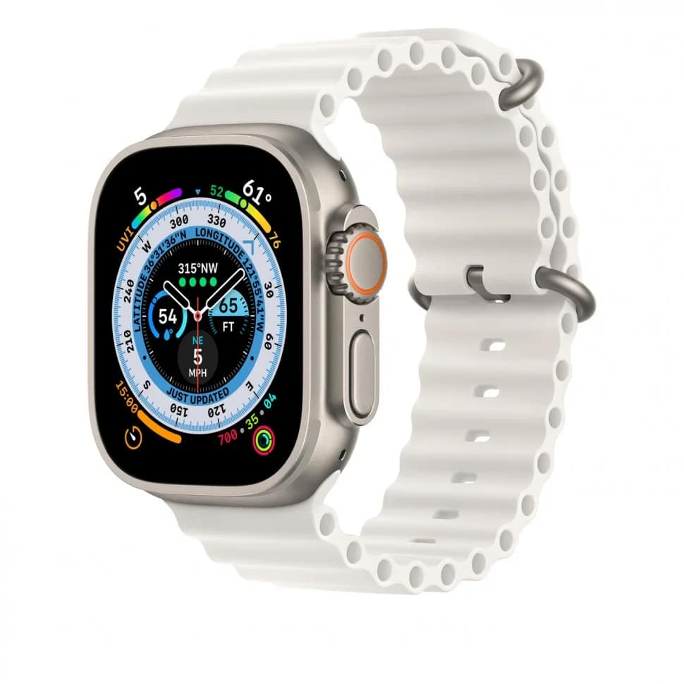 Ремешок Apple Watch Ultra 49mm Ocean Band, White — фото 4
