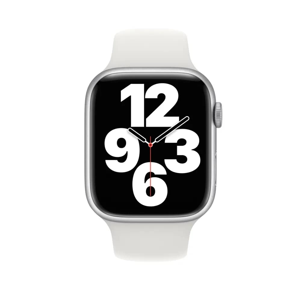 Ремешок Apple Watch 45mm White Sport Band M L, Белый — фото 3