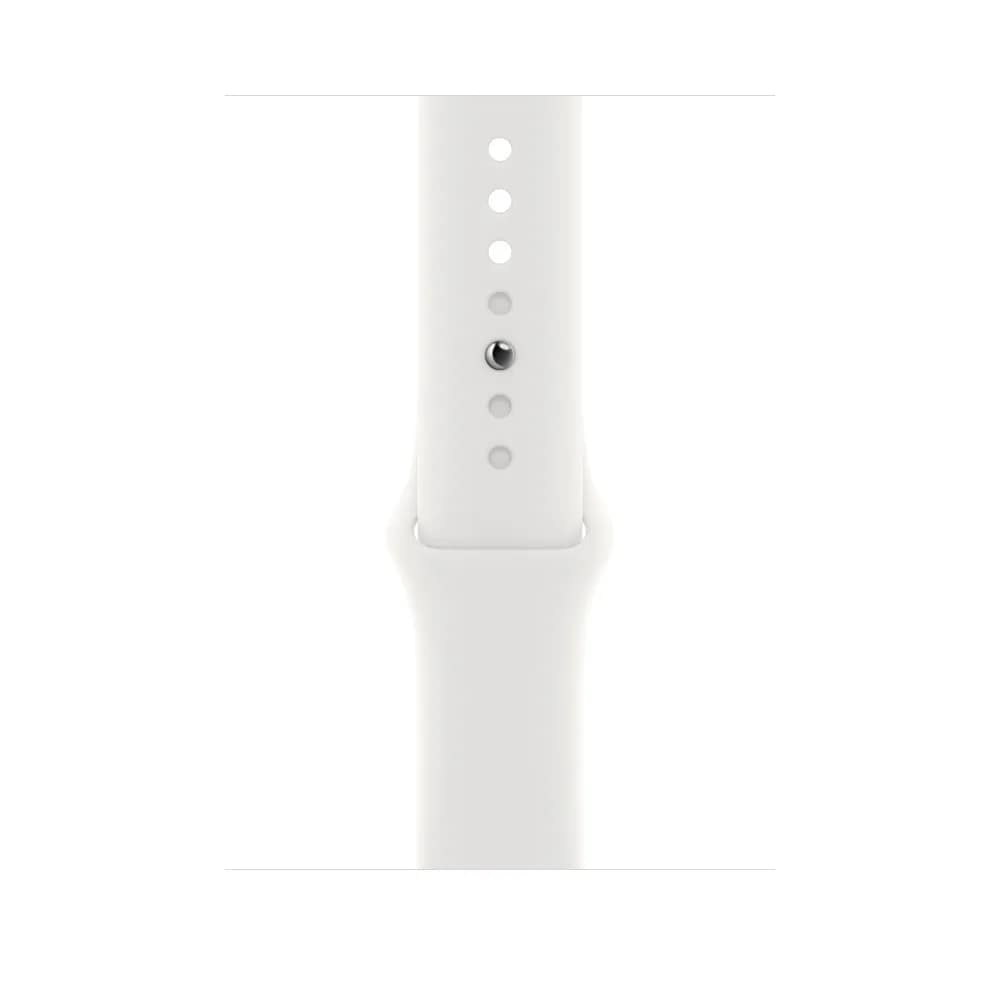 Ремешок Apple Watch 45mm White Sport Band S M, Белый — фото 2